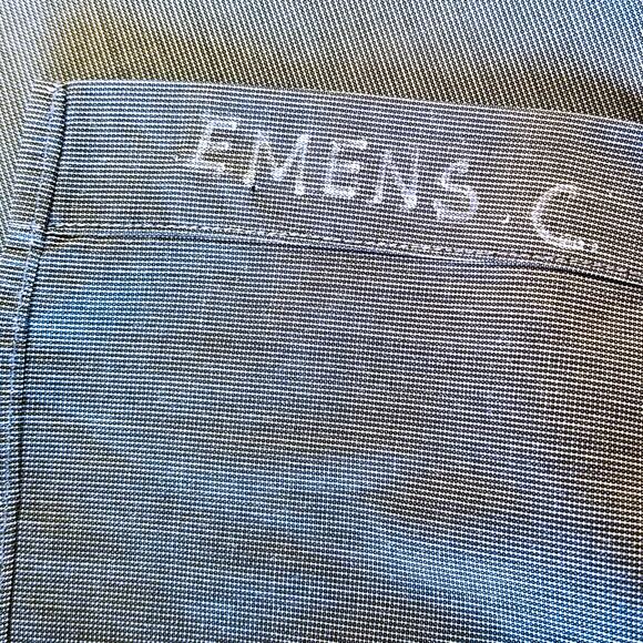 Elie Tahari Men's Long Sleeve Button Up Oxford Cuffs Blue Gray Cotton Size 16.5 - Picture 6 of 12